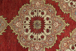 3x11 Red and Beige Turkish Tribal Runner