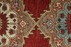 3x11 Red and Beige Turkish Tribal Runner