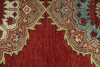 3x11 Red and Beige Turkish Tribal Runner