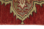 3x11 Red and Beige Turkish Tribal Runner