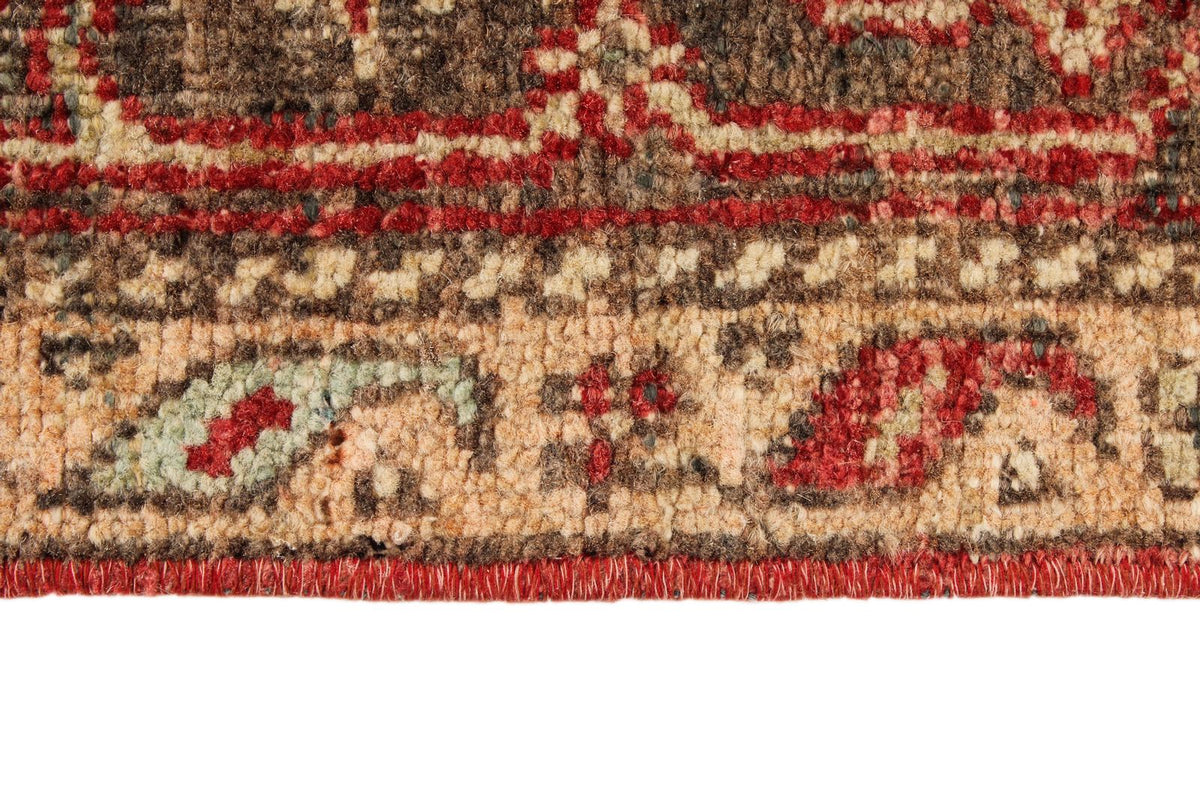 5x25 Red and Brown Turkish Tribal Runner