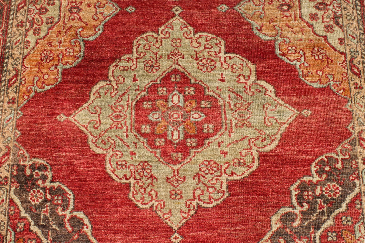 5x25 Red and Brown Turkish Tribal Runner