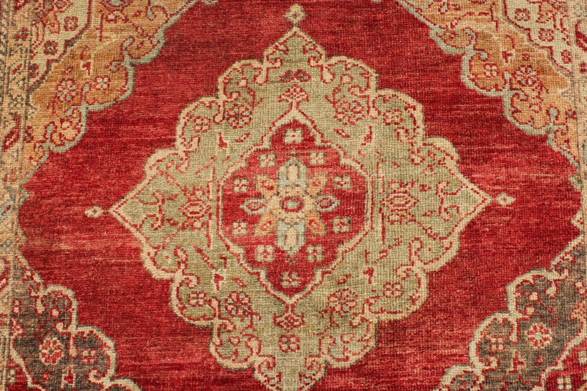 5x25 Red and Brown Turkish Tribal Runner