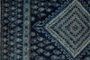 4x5 Navy and Navy Anatolian Turkish Tribal Rug