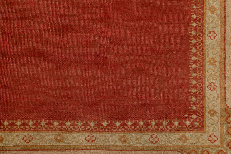 7x10 Red and Gold Turkish Traditional Rug