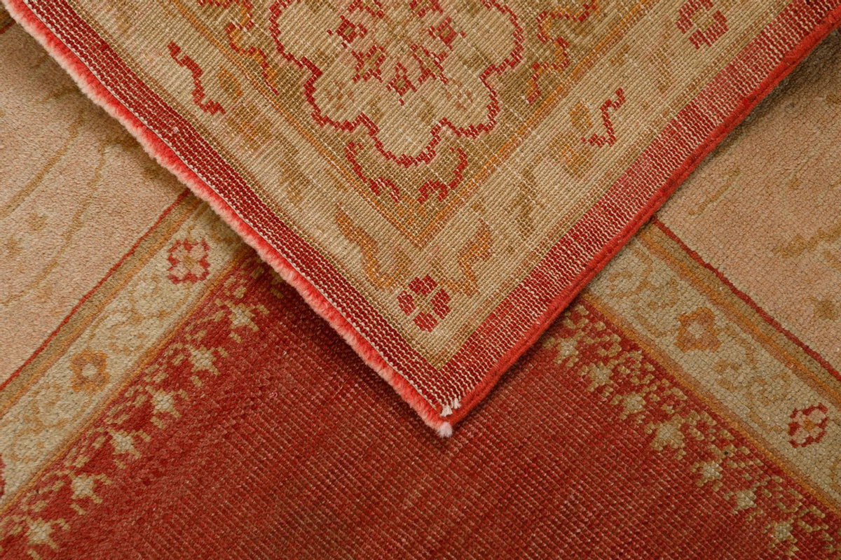7x10 Red and Gold Turkish Traditional Rug