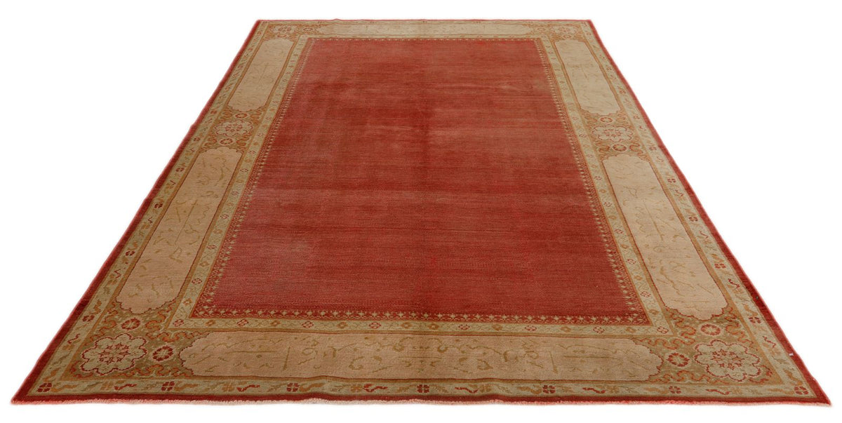 7x10 Red and Gold Turkish Traditional Rug