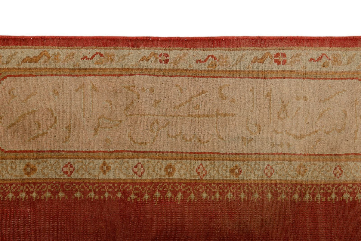 7x10 Red and Gold Turkish Traditional Rug