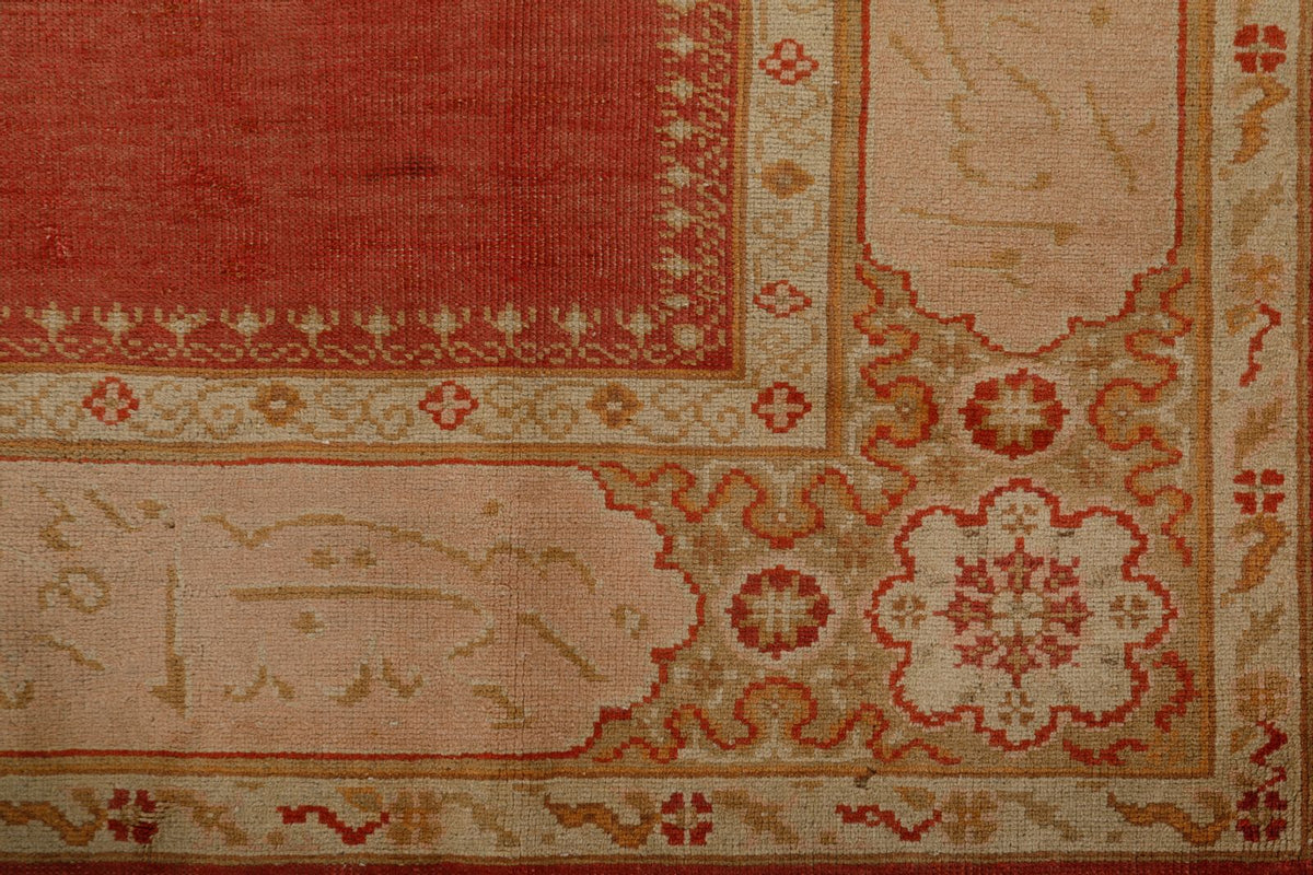 7x10 Red and Gold Turkish Traditional Rug