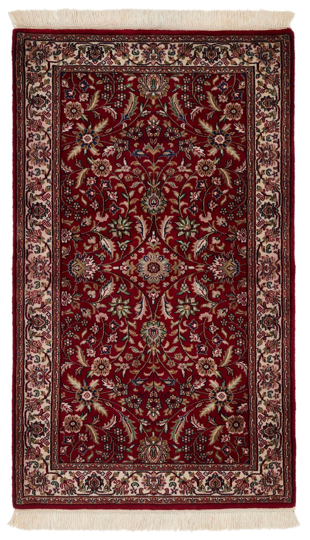 3x5 Red and Beige Turkish Traditional Rug