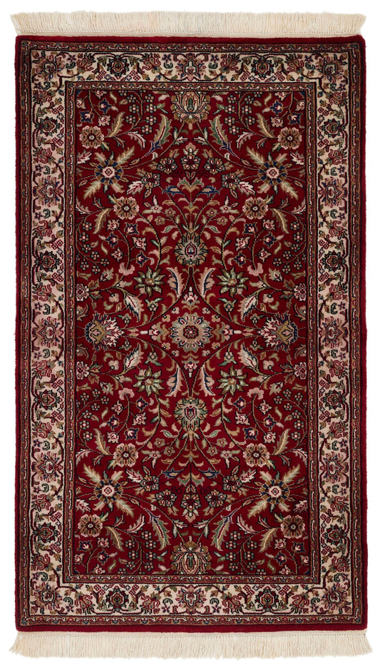3x5 Red and Beige Turkish Traditional Rug