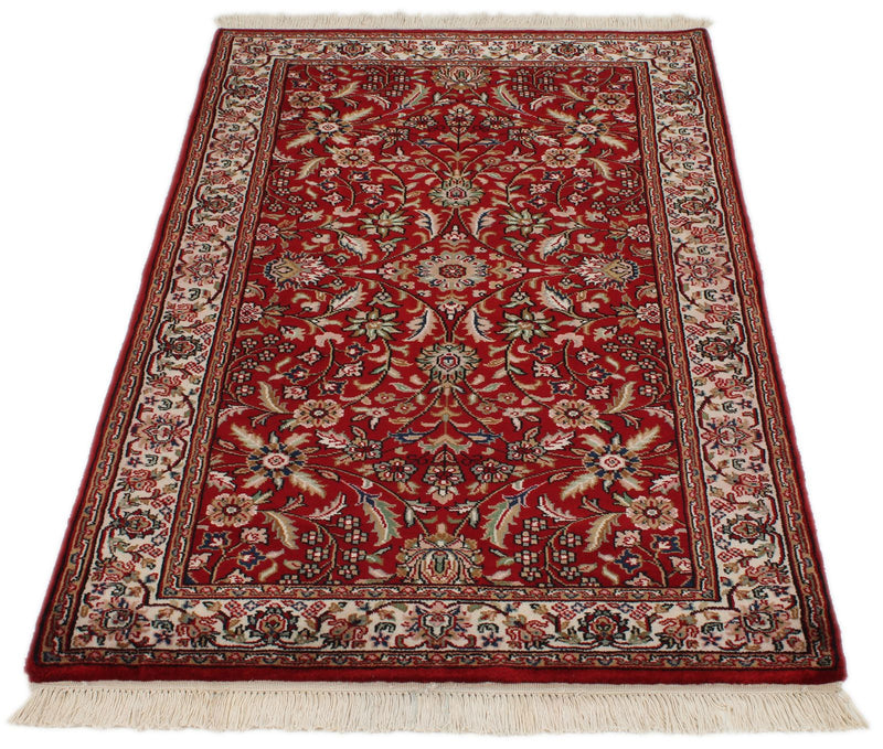 3x5 Red and Beige Turkish Traditional Rug