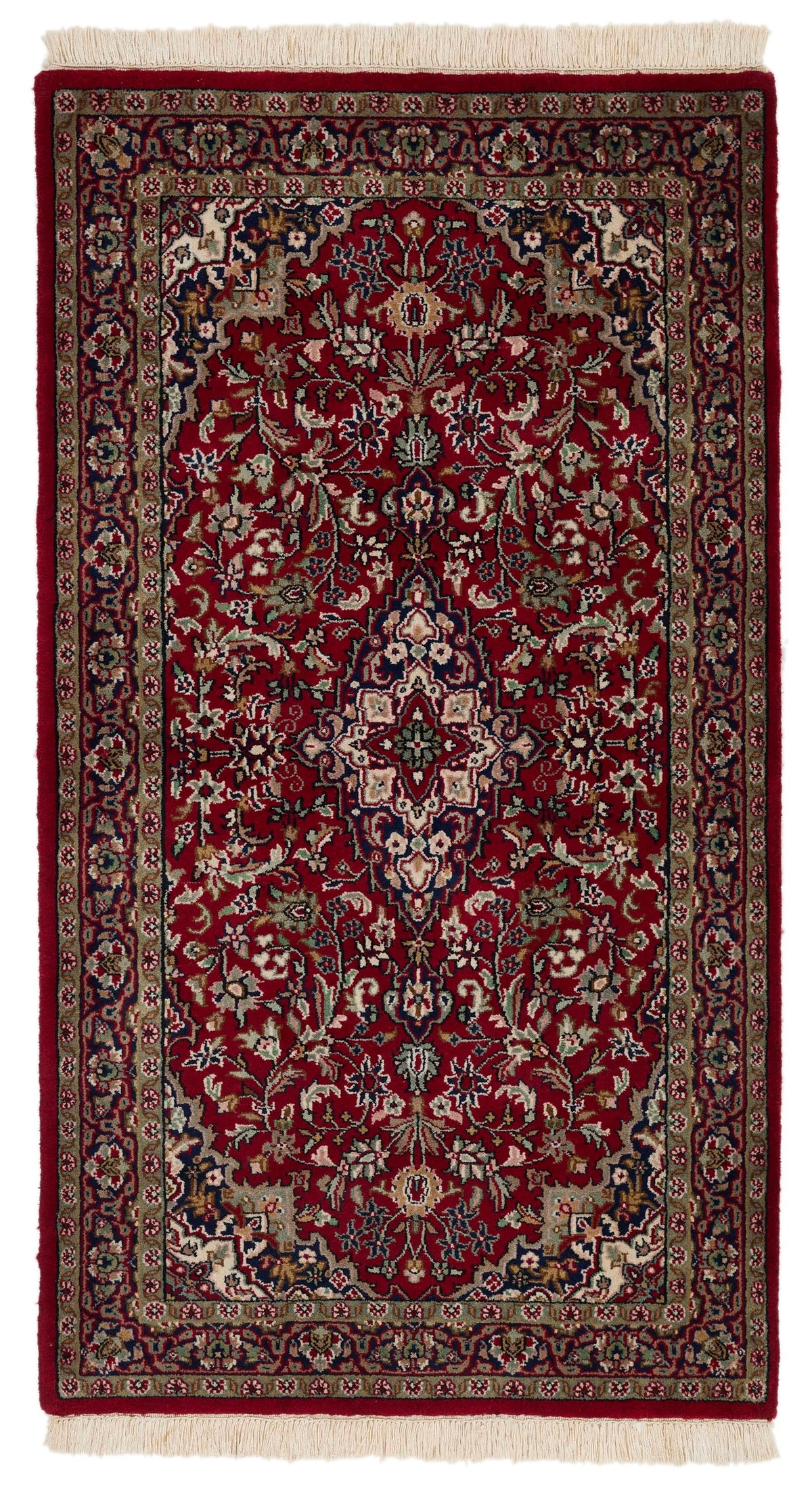 3x5 Red and Beige Turkish Traditional Rug