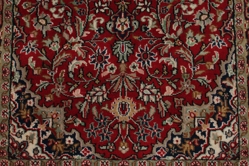 3x5 Red and Beige Turkish Traditional Rug