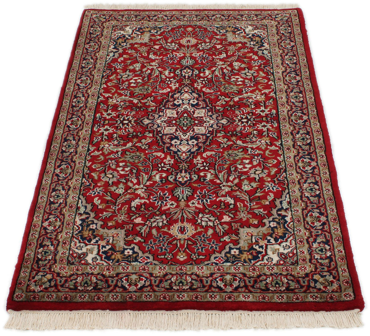 3x5 Red and Beige Turkish Traditional Rug