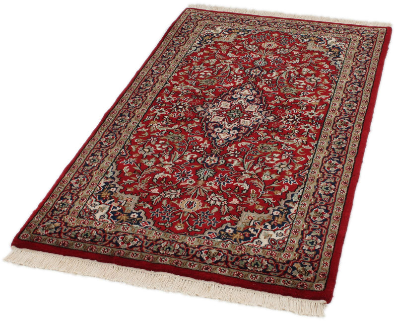 3x5 Red and Beige Turkish Traditional Rug