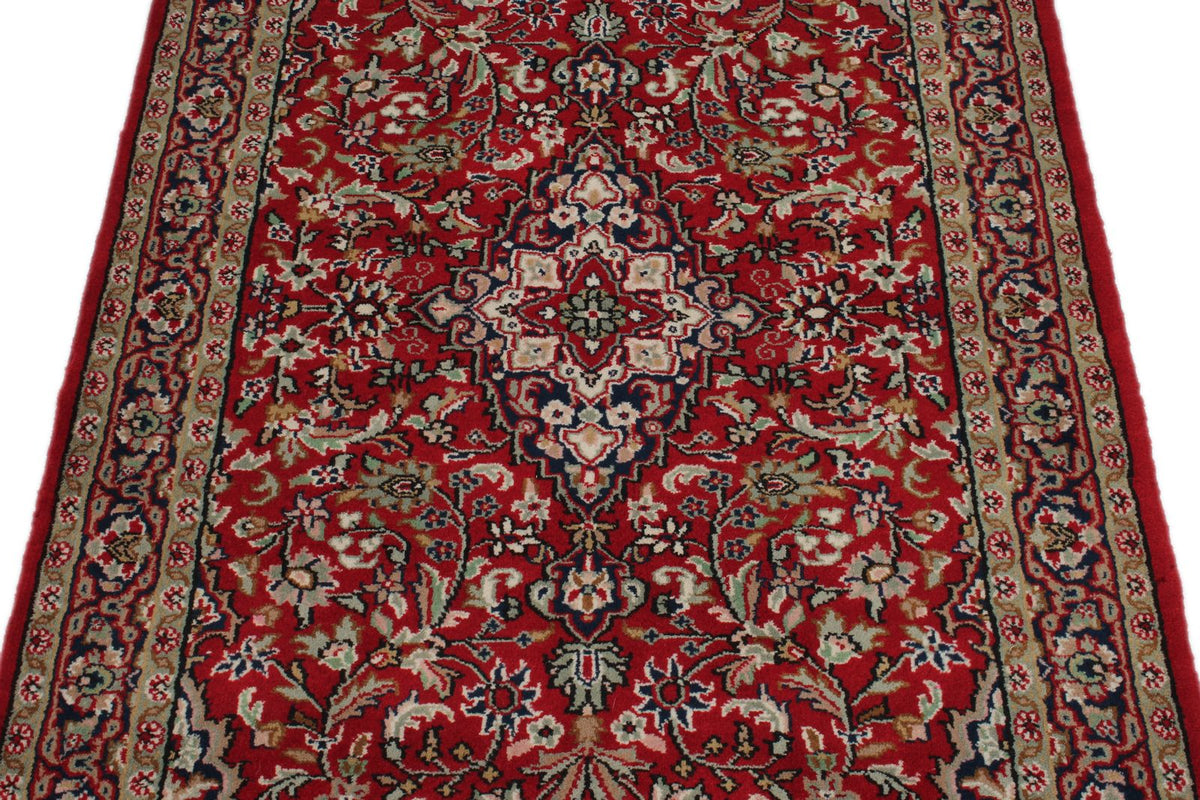3x5 Red and Beige Turkish Traditional Rug