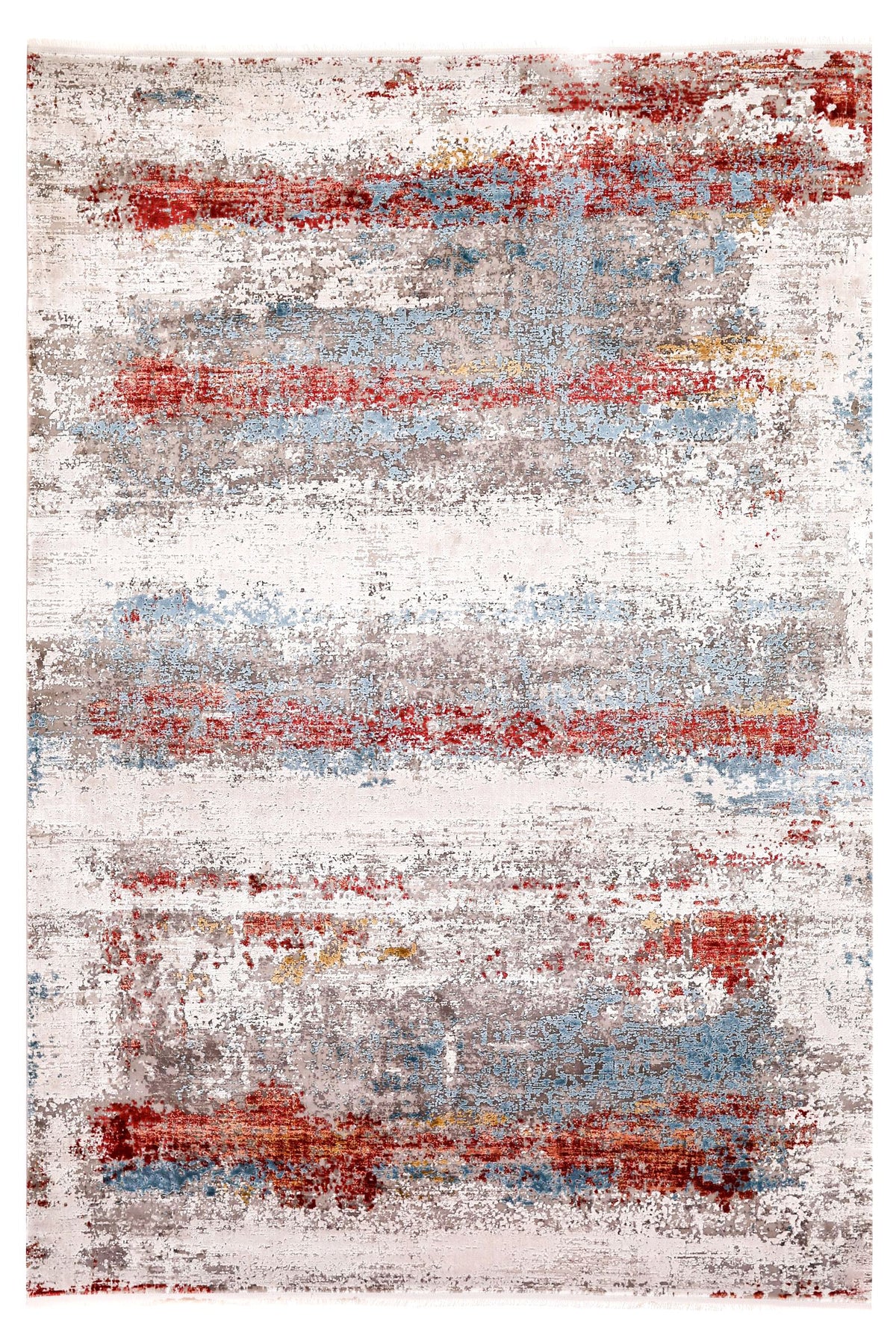 5x8 Silver and Multicolor Turkish Antep Rug