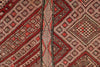 6x10 Burgundy and Ivory Turkish Tribal Rug