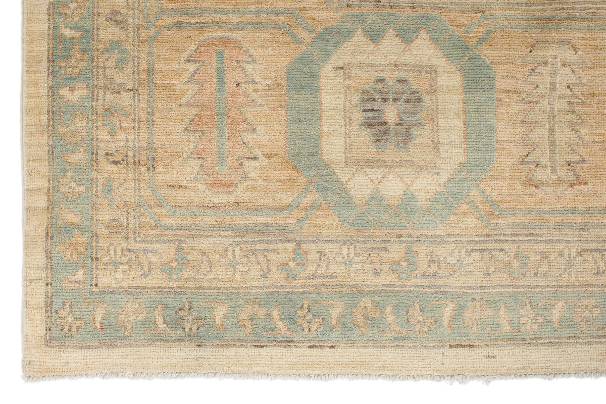 10x14 Ivory Turkish Tribal Rug