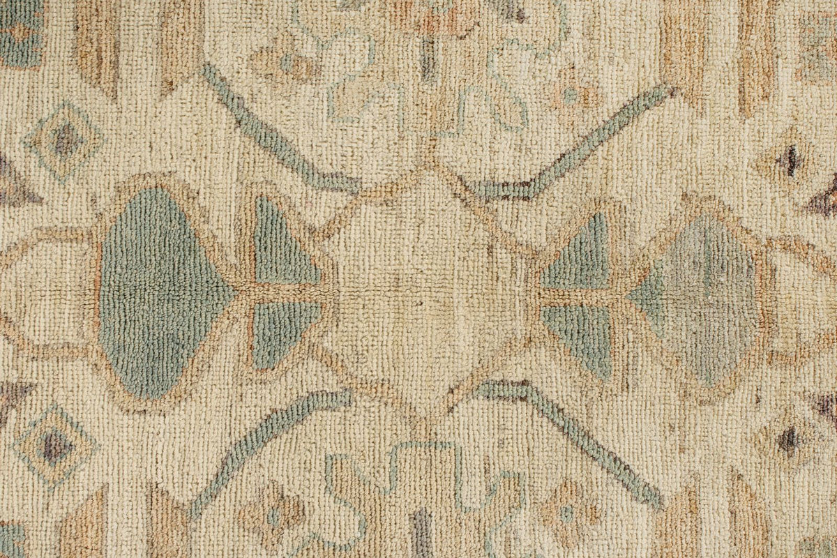 10x14 Ivory Turkish Tribal Rug