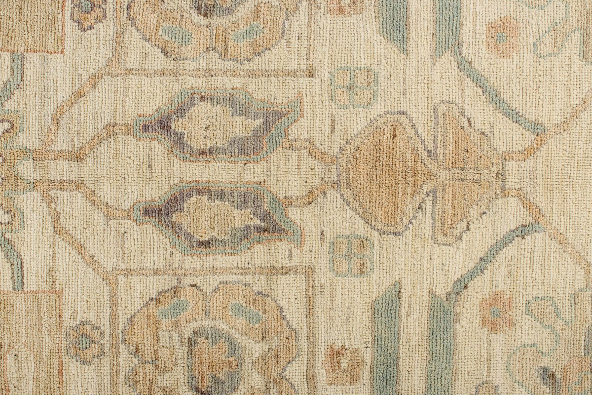 10x14 Ivory Turkish Tribal Rug