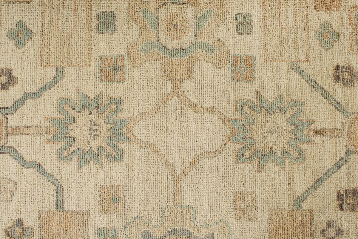 10x14 Ivory Turkish Tribal Rug