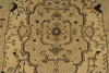 5x8 Green and Ivory Turkish Tribal Rug