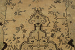5x8 Green and Ivory Turkish Tribal Rug