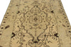 5x8 Green and Ivory Turkish Tribal Rug