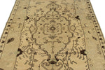 5x8 Green and Ivory Turkish Tribal Rug