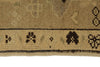5x8 Green and Ivory Turkish Tribal Rug
