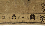 5x8 Green and Ivory Turkish Tribal Rug