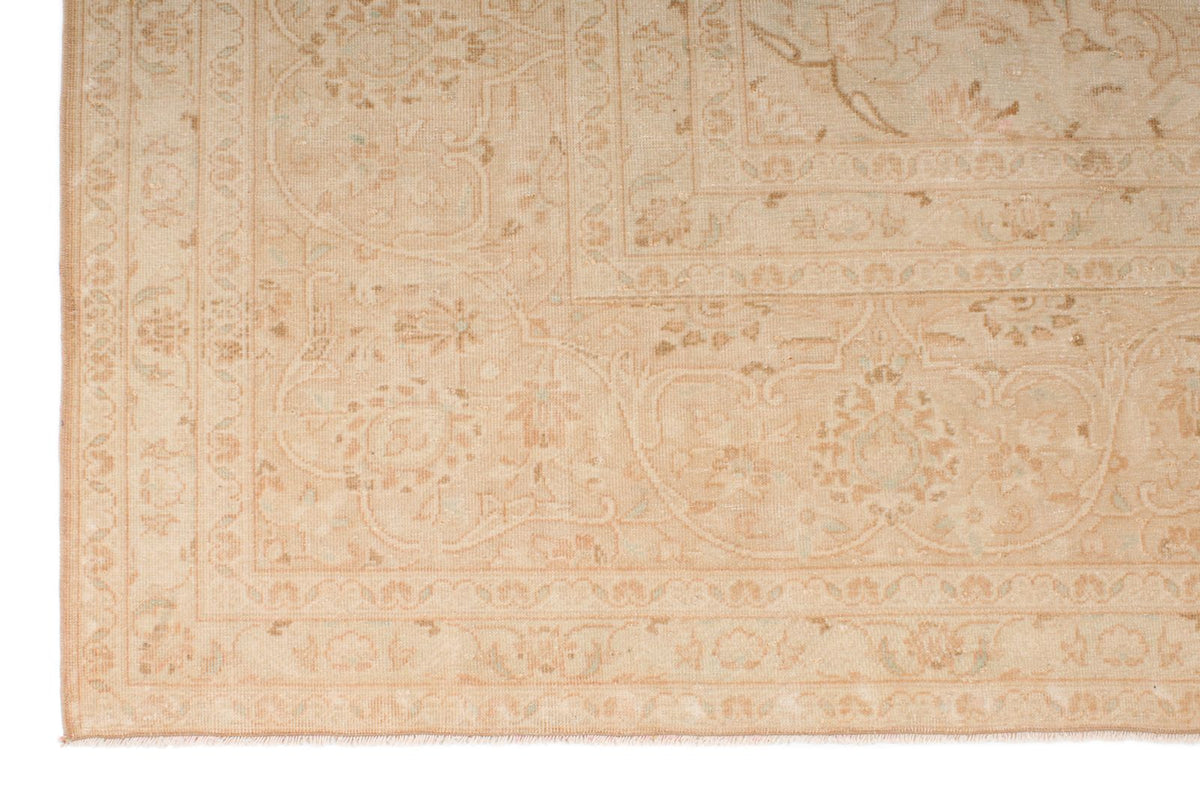 10x13 Light Rust and Ivory Turkish Oushak Rug