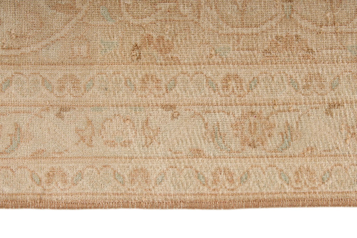 10x13 Light Rust and Ivory Turkish Oushak Rug