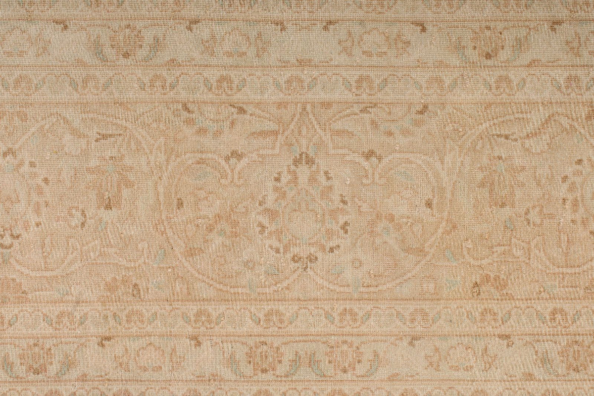 10x13 Light Rust and Ivory Turkish Oushak Rug