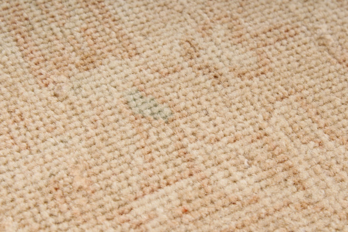 10x13 Light Rust and Ivory Turkish Oushak Rug