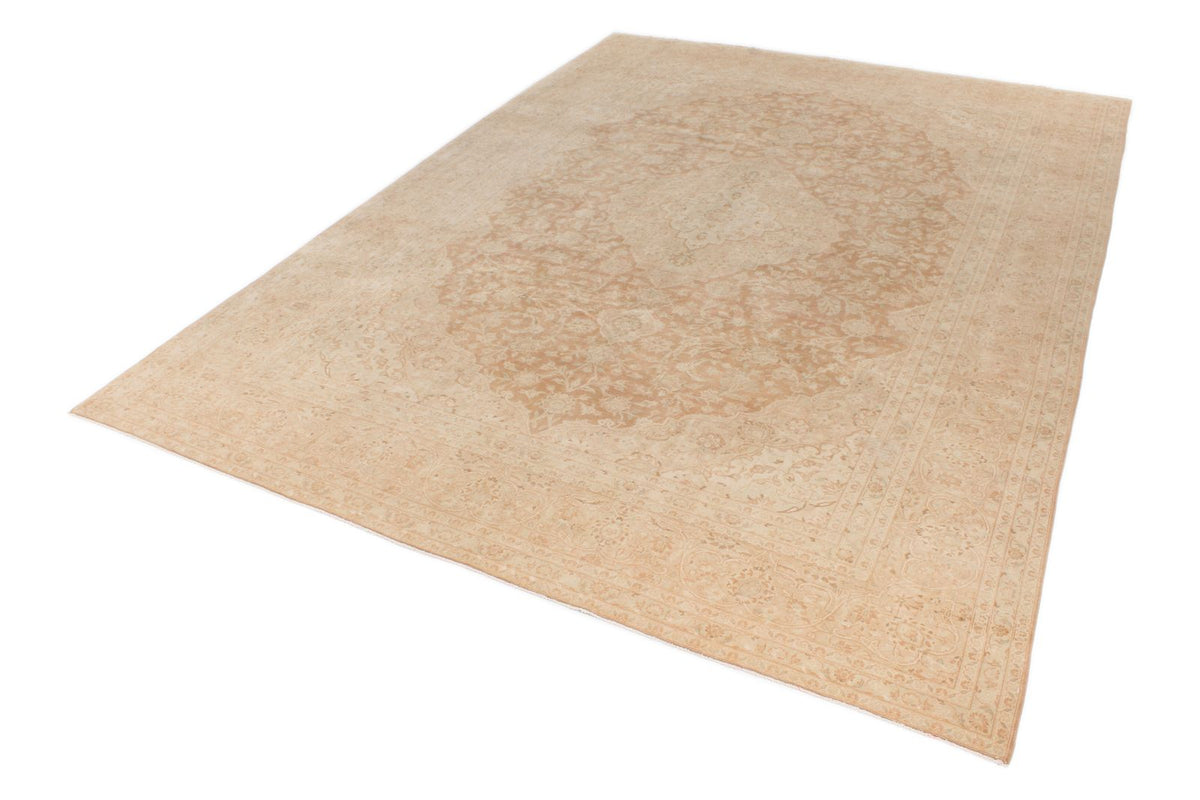10x13 Light Rust and Ivory Turkish Oushak Rug