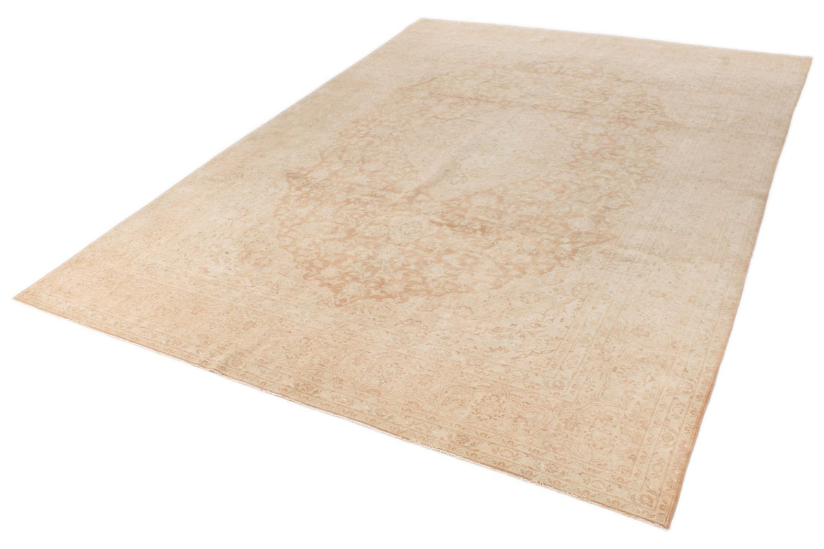 10x13 Light Rust and Ivory Turkish Oushak Rug