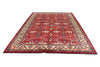 8x11 Red and Ivory Kazak Tribal Rug