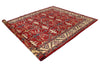 8x11 Red and Ivory Kazak Tribal Rug