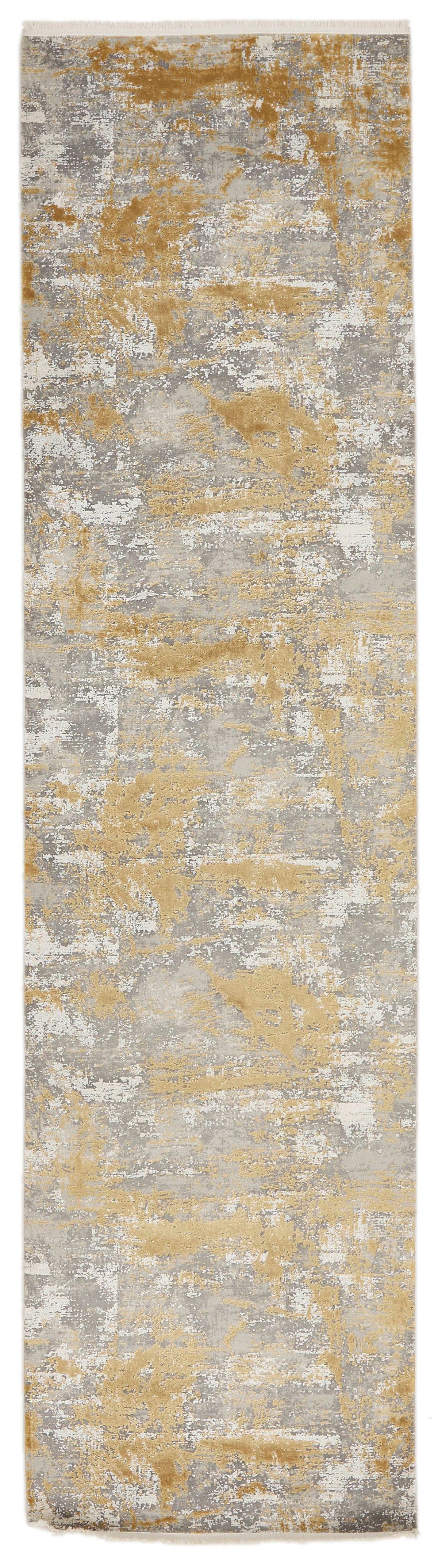 3x9 Silver and Gold Turkish Antep Runner