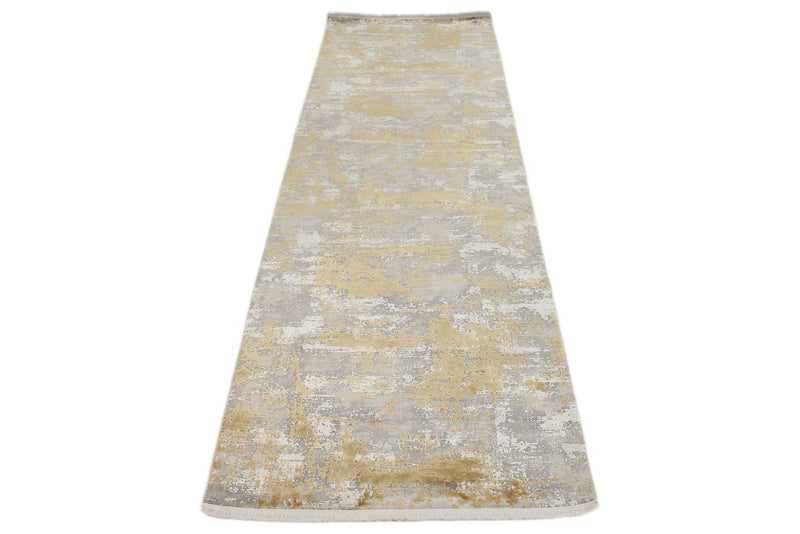 3x9 Silver and Gold Turkish Antep Runner