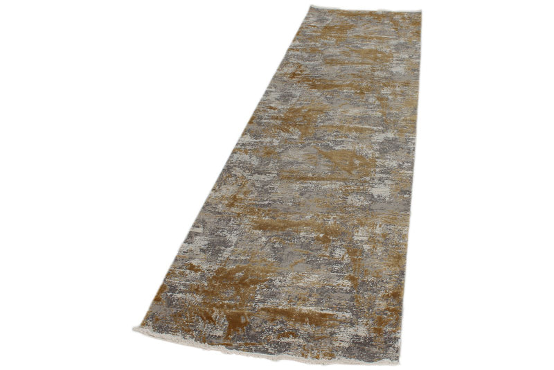 3x9 Silver and Gold Turkish Antep Runner