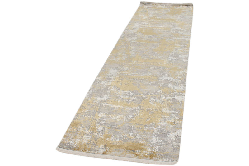 3x9 Silver and Gold Turkish Antep Runner