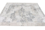 6x9 White and Gray Turkish Antep Rug