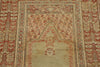 4x5 Green and Rust Turkish Traditional Rug
