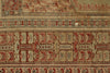 4x5 Green and Rust Turkish Traditional Rug