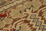 4x5 Green and Rust Turkish Traditional Rug