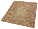 4x5 Green and Rust Turkish Traditional Rug